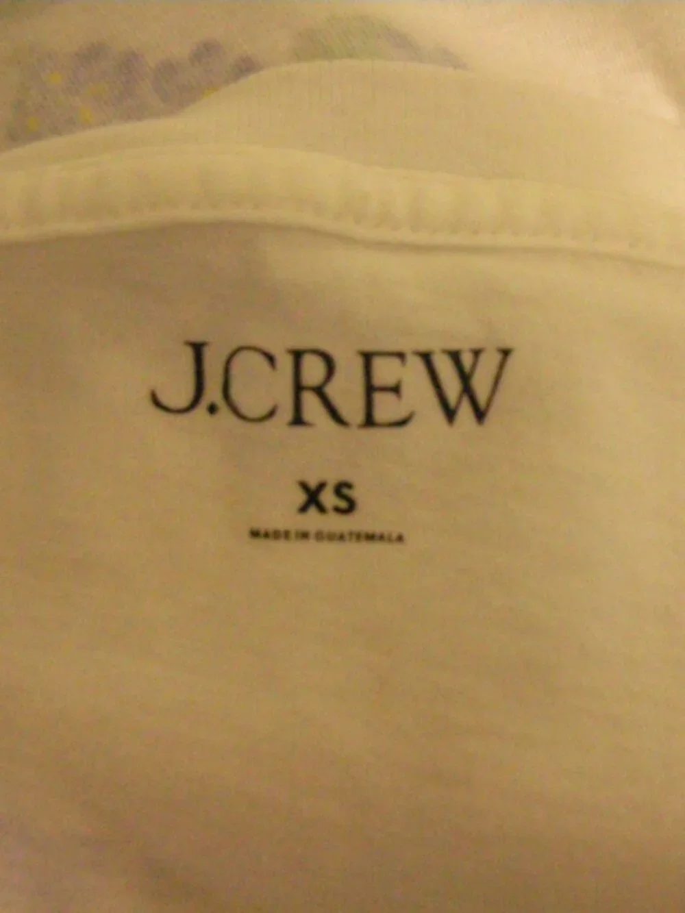 J.Crew La Fleur Floral Graphic Tee White Cotton T-Shirt XS Cottagecore Botanical